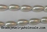 CSB855 15.5 inches 8*14mm teardrop shell pearl beads wholesale