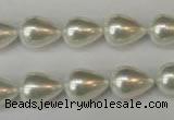 CSB862 15.5 inches 10*14mm teardrop shell pearl beads wholesale