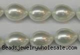 CSB868 15.5 inches 12*16mm teardrop shell pearl beads wholesale