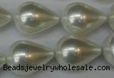 CSB875 15.5 inches 16*22mm teardrop shell pearl beads wholesale