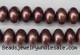 CSB906 15.5 inches 8*12mm rondelle shell pearl beads wholesale