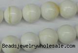 CSB955 15.5 inches 14mm round shell pearl beads wholesale