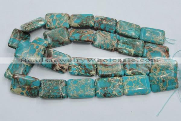 CSE17 15.5 inches 22*30mm rectangle natural sea sediment jasper beads