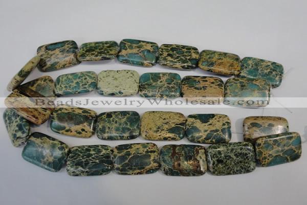 CSE5028 15.5 inches 20*30mm rectangle natural sea sediment jasper beads