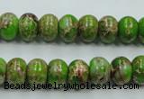 CSE55 15.5 inches 8*10mm rondelle dyed natural sea sediment jasper beads