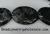 CSI98 15.5 inches 22*30mm oval silver scale stone beads wholesale