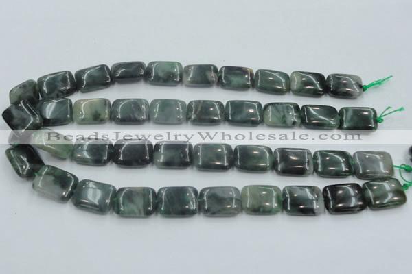 CSJ207 15.5 inches 15*20mm rectangle serpentine jade gemstone beads