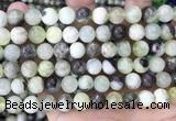 CSJ302 15.5 inches 8mm round serpentine new jade beads wholesale