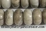 CSL164 15.5 inches 6*10mm 

rondelle sliver leaf jasper beads wholesale