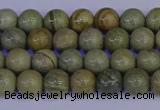 CSL200 15.5 inches 4mm round silver leaf jasper beads wholesale