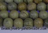 CSL202 15.5 inches 8mm round silver leaf jasper beads wholesale