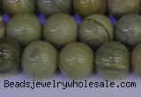 CSL204 15.5 inches 12mm round silver leaf jasper beads wholesale