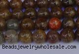 CSL221 15.5 inches 6mm round gold leaf jasper beads wholesale