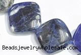 CSO04 15.5 inches 10mm rhombus A grade sodalite beads wholesale