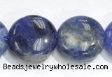 CSO09 15.5 inches A grade 8mm coin sodalite beads wholesale