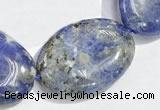 CSO12 15.5 inches 18*25mm oval A grade sodalite beads wholesale