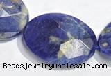 CSO27 15.5 inches faceted oval 13*18mm A grade sodalite beads