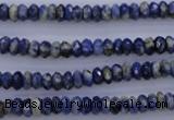 CSO31 15.5 inches 3*6mm faceted rondelle sodalite gemstone beads