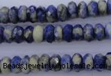 CSO33 15.5 inches 5*10mm faceted rondelle sodalite gemstone beads