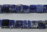 CSO351 15.5 inches 8*8mm cube natural sodalite gemstone beads