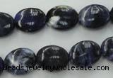 CSO370 15.5 inches 8*10mm oval natural sodalite gemstone beads