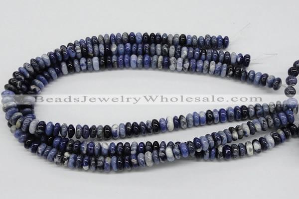 CSO40 15.5 inches 5*10mm rondelle sodalite gemstone beads wholesale