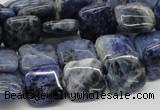 CSO44 15.5 inches 14*14mm square sodalite gemstone beads wholesale