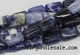 CSO45 15.5 inches 8*12mm rectangle sodalite gemstone beads wholesale