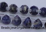 CSO450 Top drilled 7*7mm faceted teardrop sodalite gemstone beads