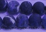 CSO457 15.5 inches 12mm round matte sodalite gemstone beads