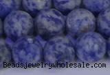 CSO535 15.5 inches 14mm round matte African sodalite beads wholesale