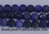 CSO541 15.5 inches 6mm round matte sodalite beads wholesale