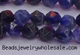 CSO552 15.5 inches 8mm faceted nuggets sodalite gemstone beads