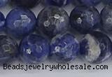 CSO562 15.5 inches 12mm faceted round sodalite gemstone beads