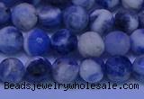 CSO622 15.5 inches 8mm faceted round AB grade sodalite beads