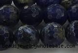 CSO645 15.5 inches 12mm faceted round sodalite gemstone beads