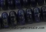 CSO655 15.5 inches 8*14mm rondelle sodalite gemstone beads