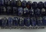 CSO662 15.5 inches 5*8mm faceted rondelle sodalite gemstone beads