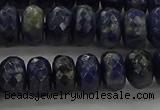 CSO663 15.5 inches 6*10mm faceted rondelle sodalite gemstone beads