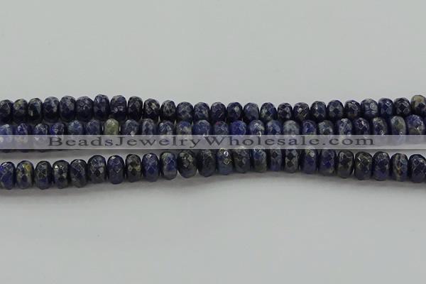 CSO663 15.5 inches 6*10mm faceted rondelle sodalite gemstone beads