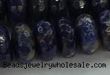 CSO666 15.5 inches 9*16mm faceted rondelle sodalite gemstone beads