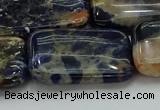 CSO794 15.5 inches 20*30mm rectangle orange sodalite beads