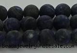 CSO812 15.5 inches 8mm round matte sodalite gemstone beads