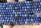 CSO840 15.5 inches 4mm round matte sodalite beads wholesale