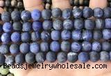 CSO842 15.5 inches 8mm round matte sodalite beads wholesale