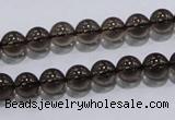 CSQ101 15.5 inches 8mm round grade AA natural smoky quartz beads