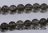 CSQ103 15.5 inches 8mm faceted round grade AA natural smoky quartz beads