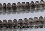 CSQ107 15.5 inches 6*12mm rondelle grade AA natural smoky quartz beads