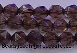 CSQ522 15.5 inches 8mm faceted nuggets smoky quartz beads