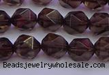 CSQ523 15.5 inches 10mm faceted nuggets smoky quartz beads